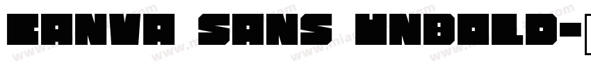 Canva Sans Unbold字体转换